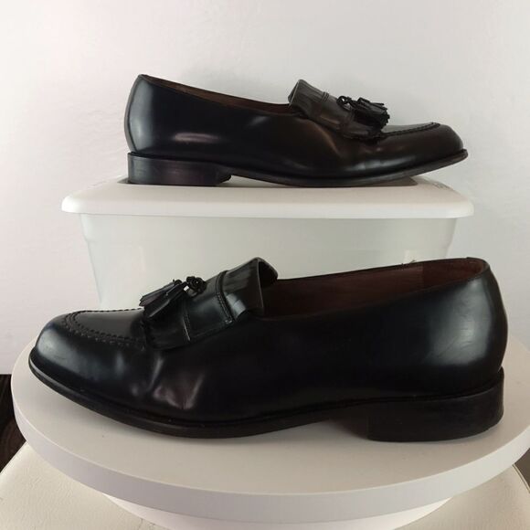 Bostonian classics black leather tassel loafers - Picture 1 of 17
